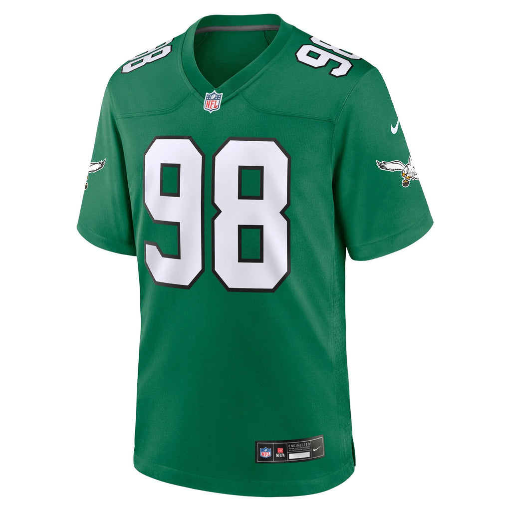 Jalen Carter Philadelphia Eagles  Alternate Game Jersey - Kelly Green