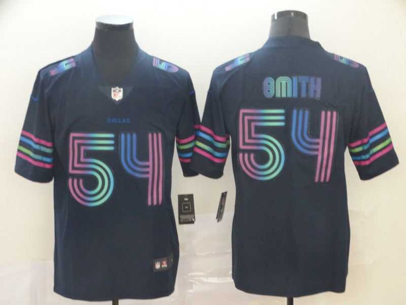 Men's Dallas Cowboys Jaylon Smith #54 Navy City Edition Game Jersey1