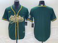 Men's Oakland Athletics Kelly Green Replica Blank Jersey1 Joint Edition