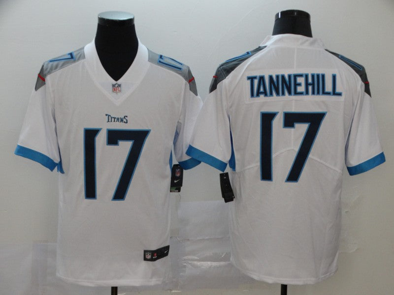Men's Tennessee Titans Ryan Tannehill #17 White Game Jersey1