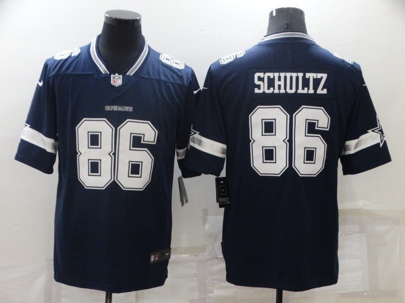 Men's Dallas Cowboys Dalton Schultz #86 Navy Game Jersey1