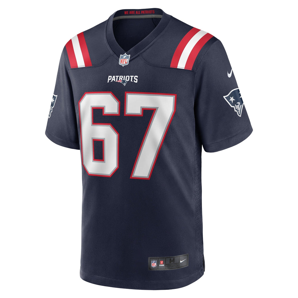 Hayden Howerton New England Patriots  Home Game   Jersey - Navy