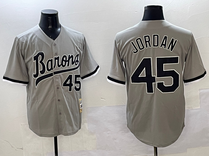 Men's Chicago White Sox Michael Jordan #45 Gray Limited Player Jersey
