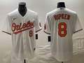 Men's Baltimore Orioles Cal Ripken Jr. #8 White Replica Baseball Jersey1