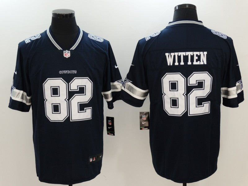 Men's Dallas Cowboys Jason Witten #82 Navy Game Player Jersey1