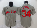 Men's Boston Red Sox David Ortiz #34 Gray Replica Baseball Jersey1