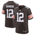 Men's Cleveland Browns Shedeur Sanders  Brown 2025  Draft Game Jersey