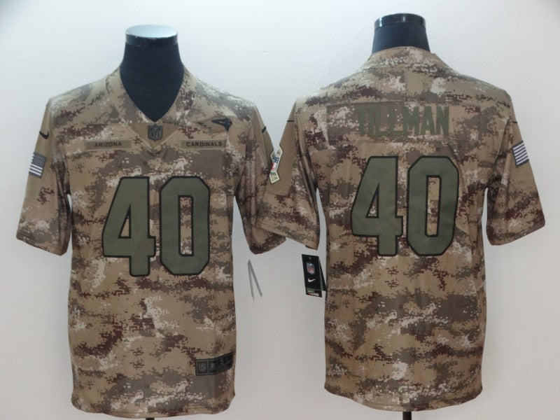 Men's Arizona Cardinals Pat Tillman #40 Camouflage Game Jersey1