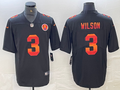 Men's Pittsburgh Steelers Russell Wilson #3 Black Player Game Jersey1