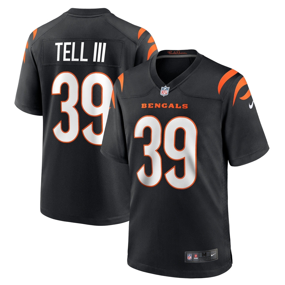 Marvell Tell III Cincinnati Bengals  Game   Jersey - Black