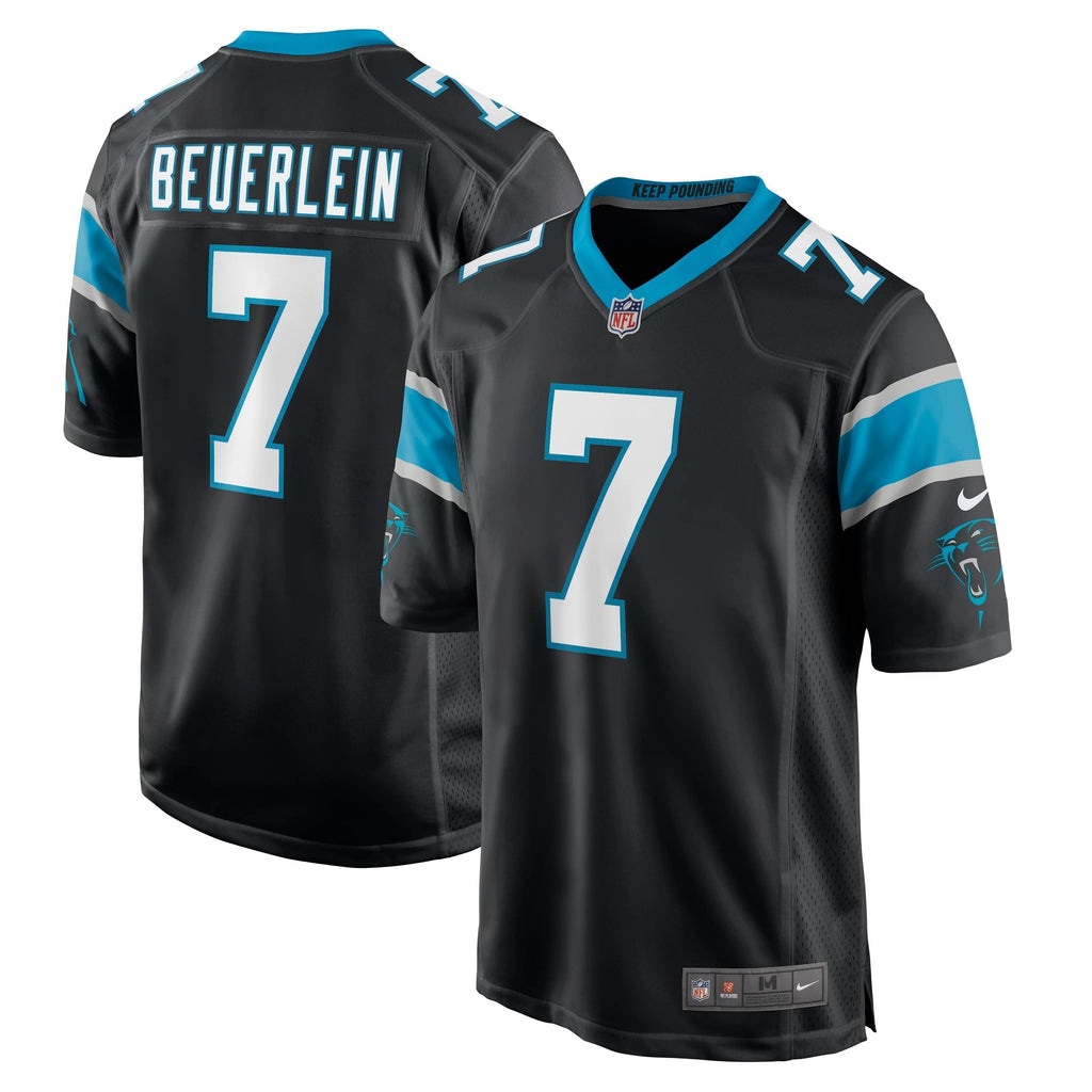 Steve Beuerlein Carolina Panthers  Retired   Jersey - Black
