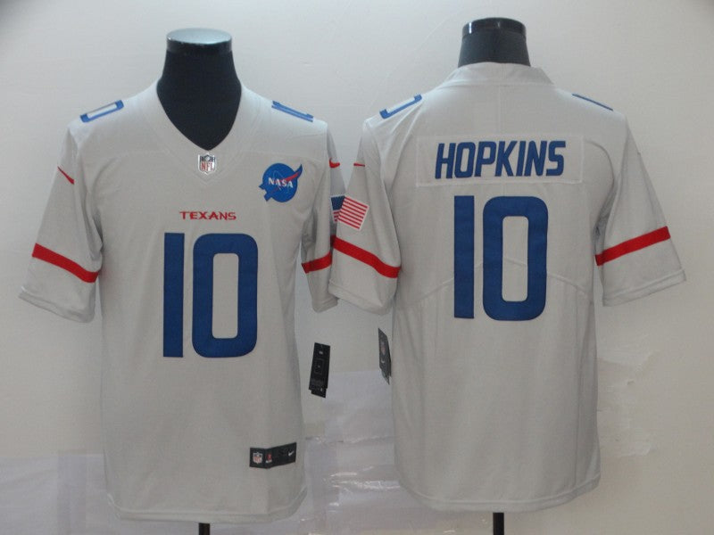 Men's Houston Texans DeAndre Hopkins #10 White City Edition Game Jersey1