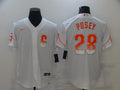 Men's San Francisco Giants Buster Posey #28 White Replica Player Jersey1 City Edition