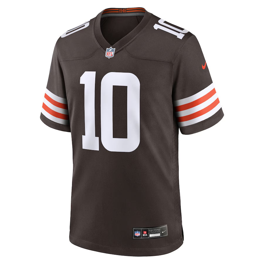 Cleveland Browns Quinshon Judkins  Brown 2025  Draft Game Jersey