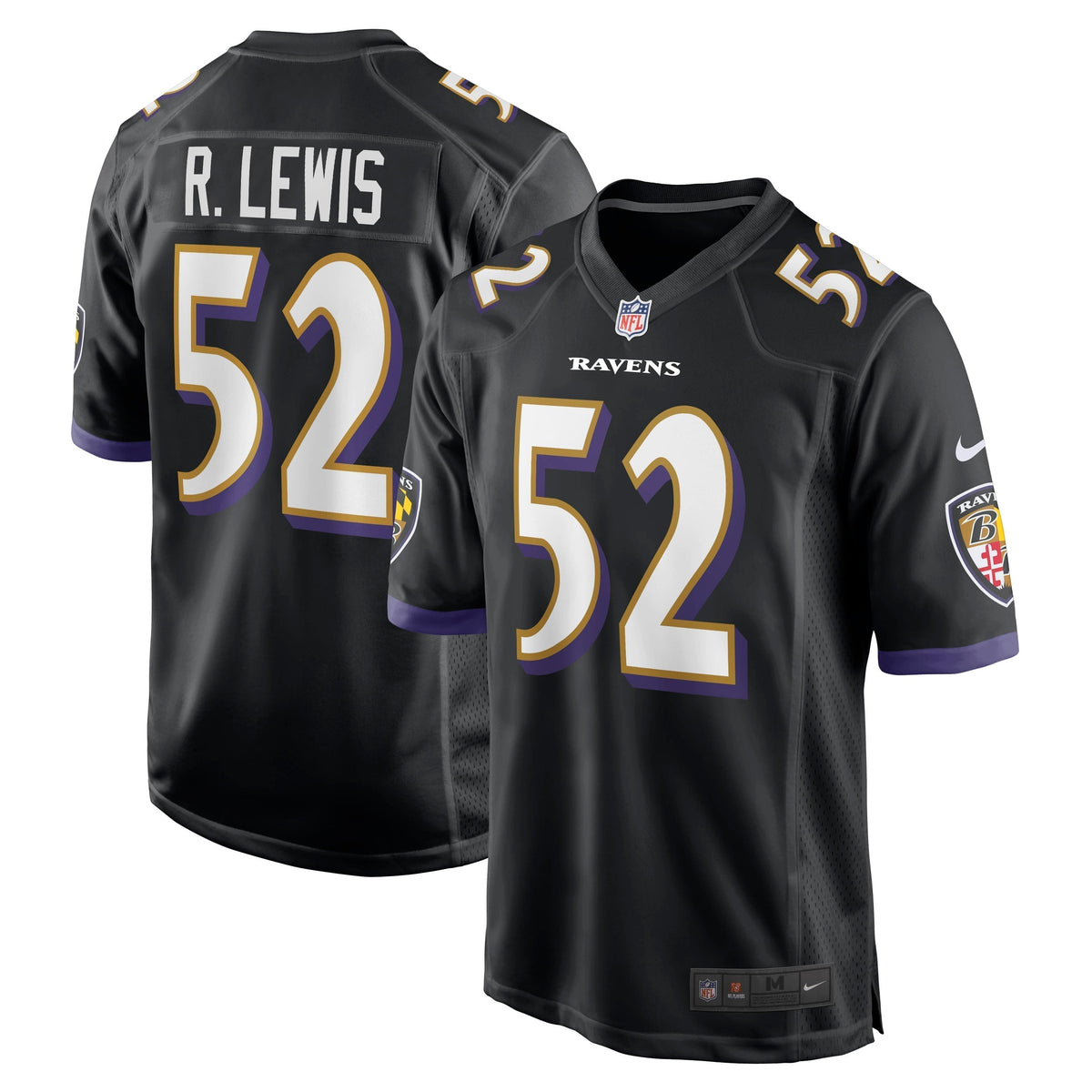 Ray Lewis Baltimore Ravens  Retired   Jersey - Black