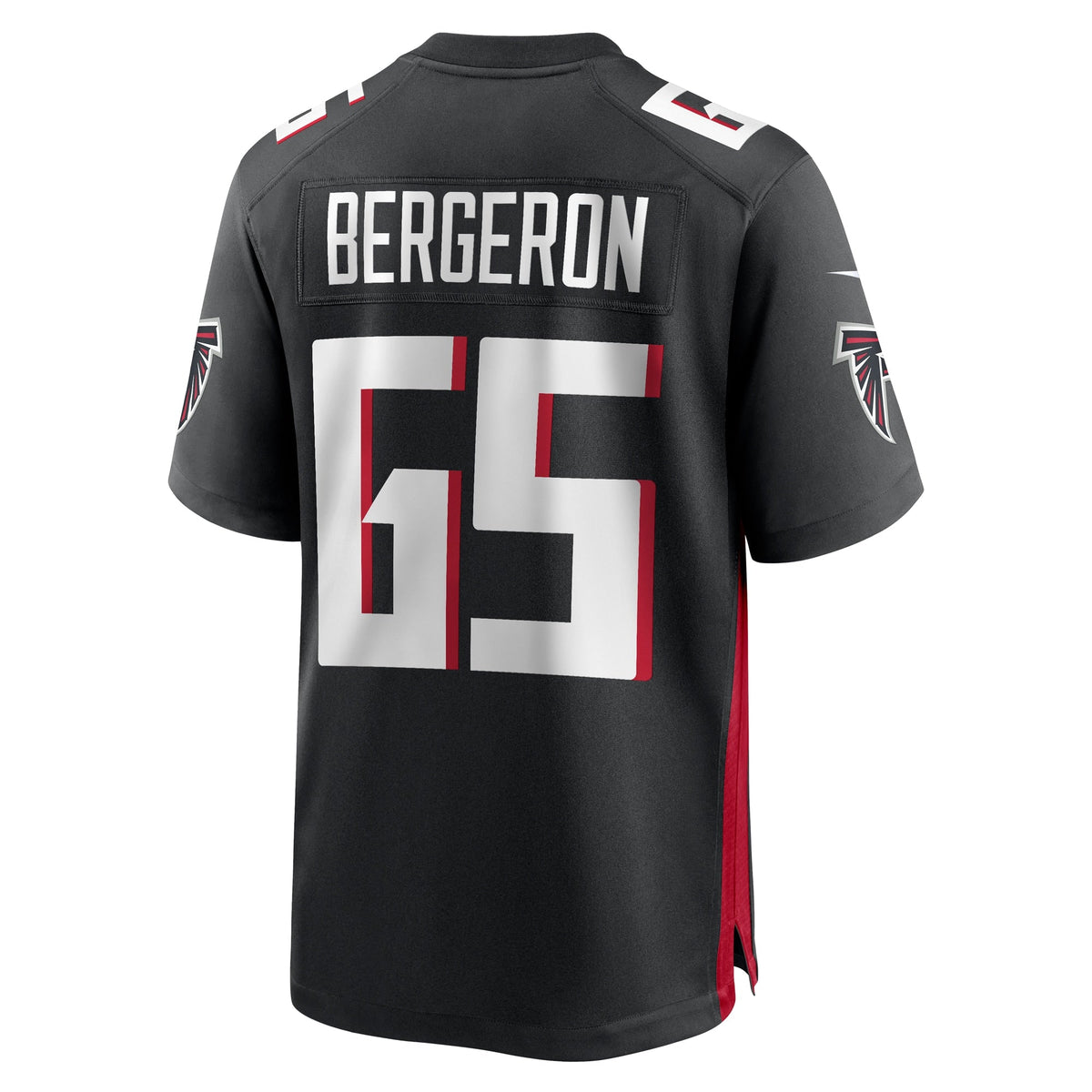 Matthew Bergeron Atlanta Falcons  Team Game Jersey -  Black