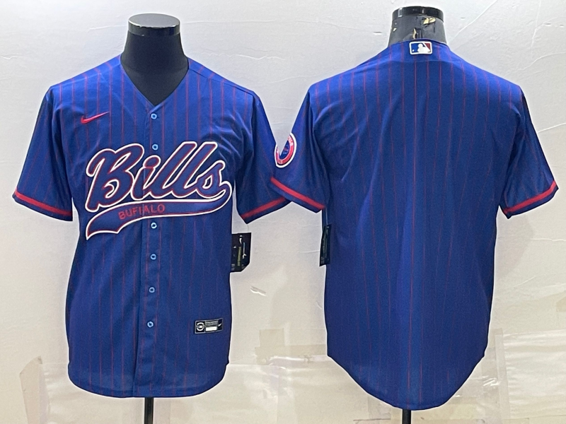 Men's Buffalo Bills Royal Game Blank Jersey1