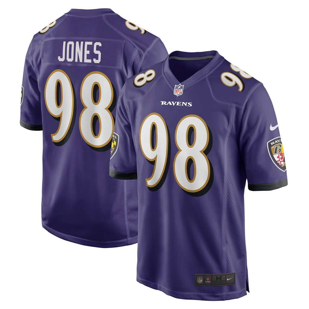 Travis Jones Baltimore Ravens    Game Jersey - Purple