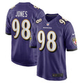 Travis Jones Baltimore Ravens    Game Jersey - Purple
