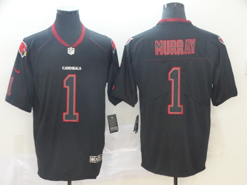 Men's Arizona Cardinals Kyler Murray #1 Black Authentic Game Jersey1