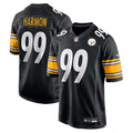 Men's Pittsburgh Steelers Derrick Harmon  Black 2025  Draft First Round Pick Game Jersey