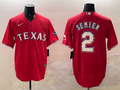 Men's Texas Rangers Marcus Semien #2 Red Replica Player Jersey