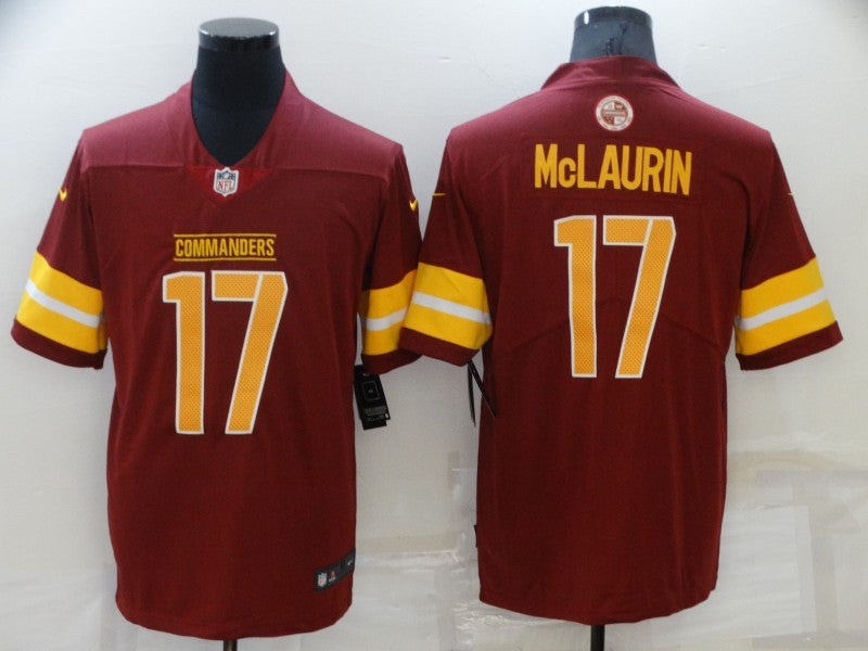 Men's Washington Commanders Terry Mclaurin #17 Red Game Player Jersey1