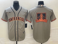 Men's San Francisco Giants Gray Replica Player Jersey1