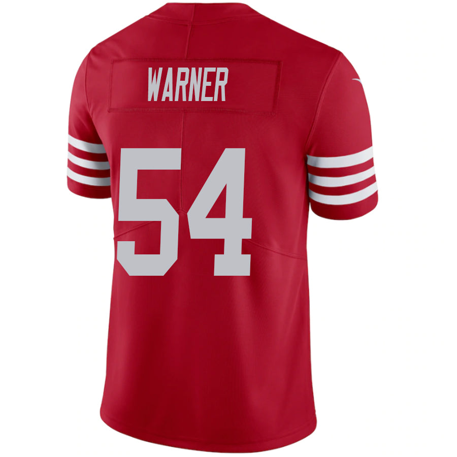 #54 Fred Warner Player SF.49ers Scarlet Vapor F.U.S.E. Limited Football Jerseys