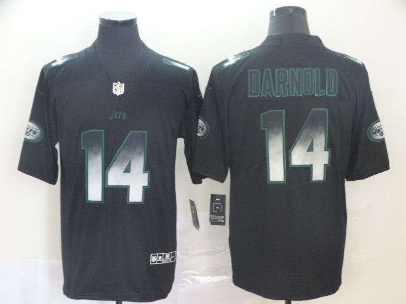 Men's New York Jets Sam Darnold #14 Black Alternate Game Player Jersey1