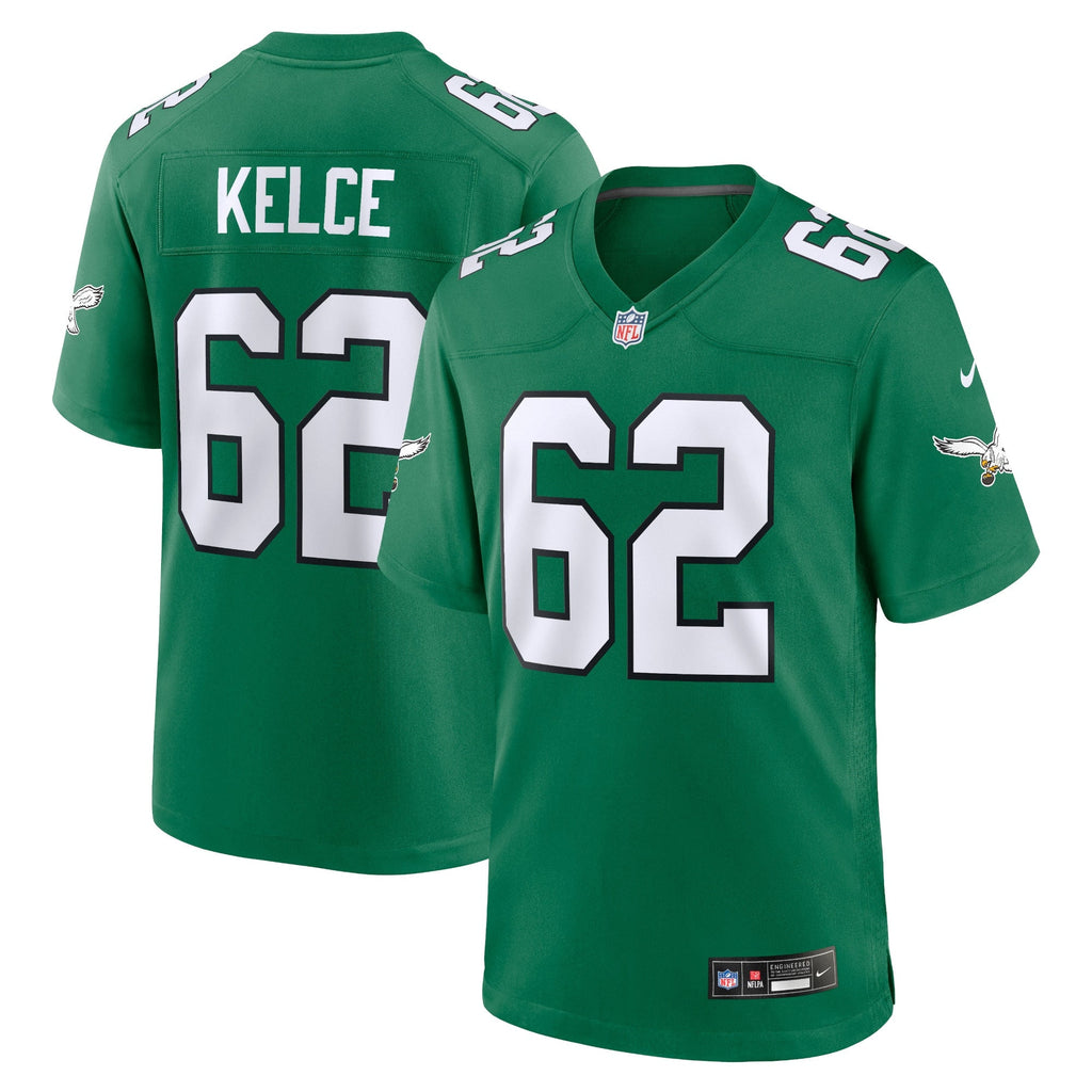 Jason Kelce Philadelphia Eagles  Alternate Game   Jersey - Kelly Green