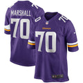 Jim Marshall Minnesota Vikings  Game Retired   Jersey - Purple