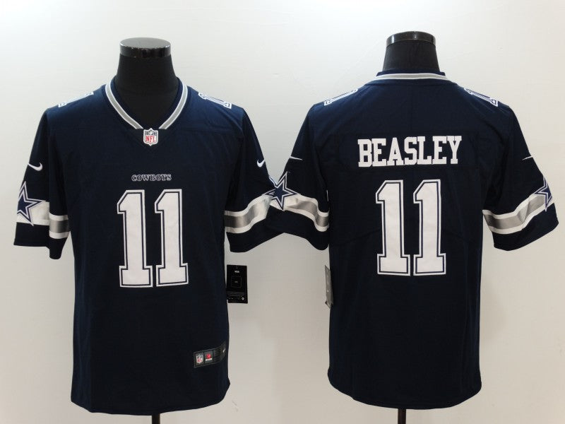 Men's Dallas Cowboys Cole Beasley #11 Navy Game Player Jersey1