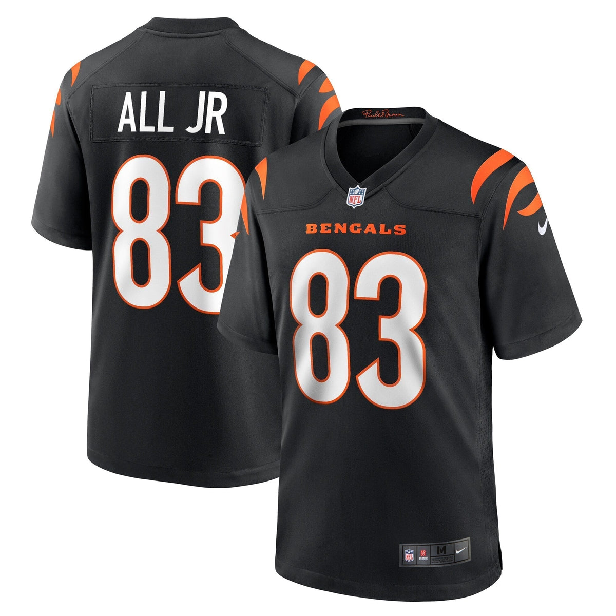Erick All Jr. Cincinnati Bengals  Team Game Jersey -  Black