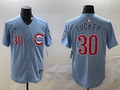 Men's Chicago Cubs Kyle Tucker #30 Baby Blue 2nd Alternate Limited Player Jersey
