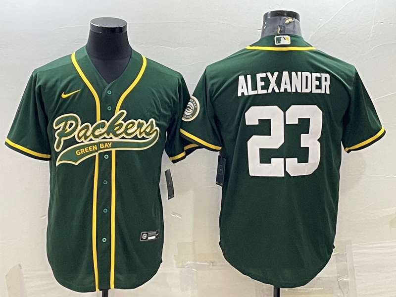 Men's Green Bay Packers Jaire Alexander #23 Green Game Jersey1 Joint Edition