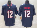 Men's Houston Texans Nico Collins #12 Navy Game Jersey