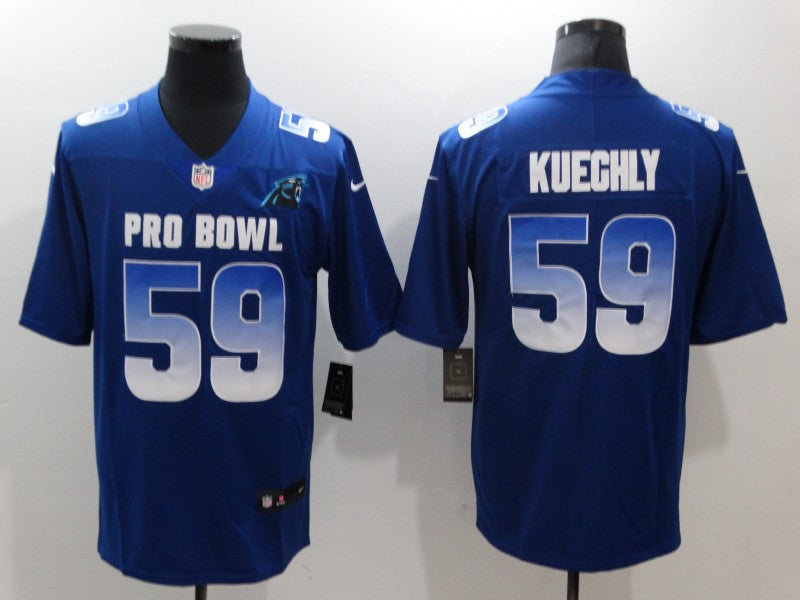 Men's Carolina Panthers Luke Kuechly #59 Navy Game Jersey1