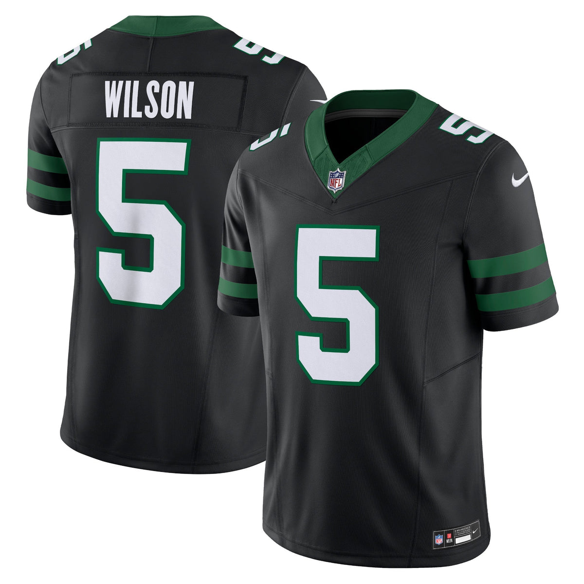 Garrett Wilson New York Jets  Alternate Vapor F.U.S.E. Limited Jersey  - Legacy Black