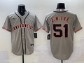 Men's San Francisco Giants Jung Hoo Lee #51 Gray Replica Player Jersey