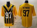 Men's Pittsburgh Steelers Cameron Heyward #97 Gold Alternate 1933 Throwback Game Jersey