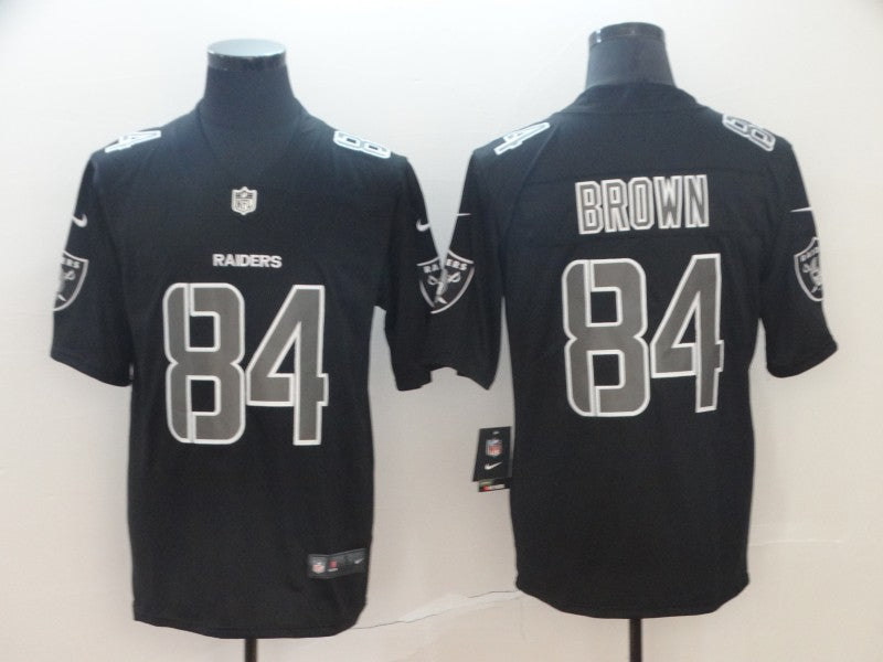 Men's Las Vegas Raiders Antonio Brown #84 Black Authentic Game Jersey1