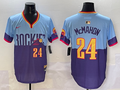 Men's Colorado Rockies Ryan McMahon #24 Purple/Light Blue 2025 City Connect Limited Player Jersey