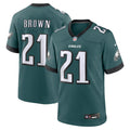 Sydney Brown Philadelphia Eagles  Team Game Jersey - Midnight Green