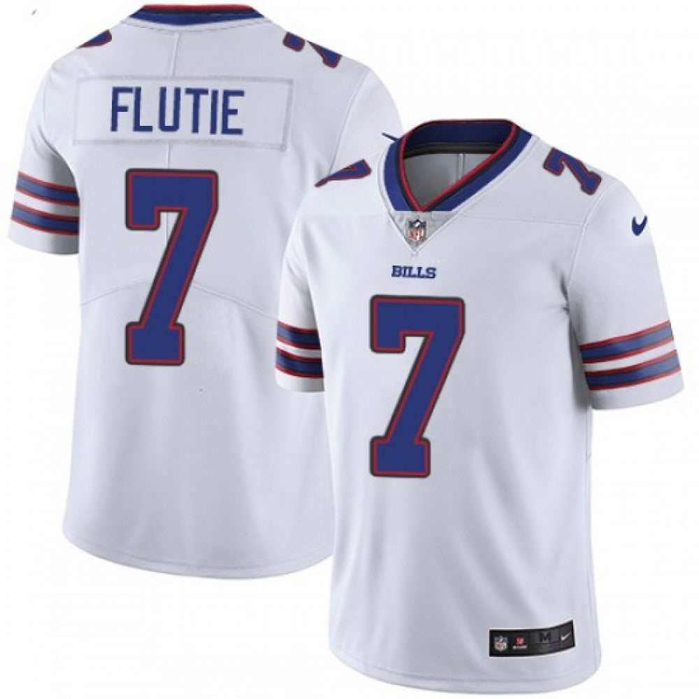 Men's Buffalo Bills #7 Doug Flutie White Vapor Untouchable Limited Stitched  Jersey