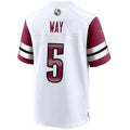 W.Commanders #5 Tress Way Player White Home Game Football Jerseys