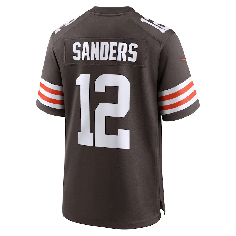 Men's Cleveland Browns Shedeur Sanders  Brown 2025  Draft Game Jersey