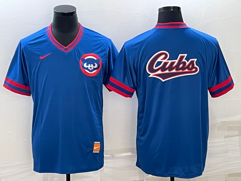 Men's Chicago Cubs Blue Alternate Replica Team Jersey1
