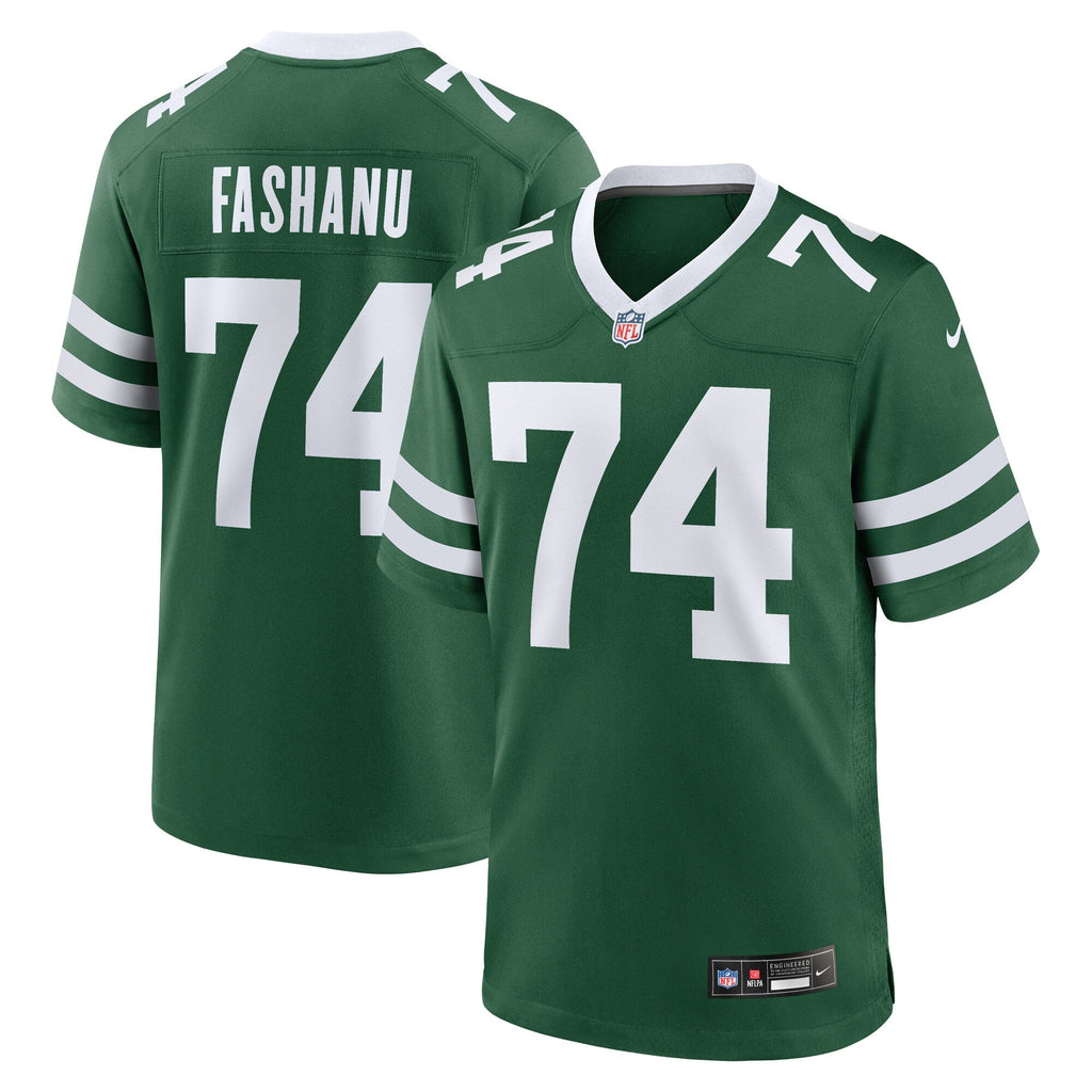 Olu Fashanu New York Jets  2024  Draft First Round Pick   Game Jersey - Gotham Green