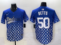 Men's Los Angeles Dodgers Mookie Betts #50 Royal Alternate Player Jersey